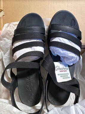 Skechers USA Pier-Lite - All You Women's Sandal 9 B(M) US Black